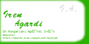 iren agardi business card